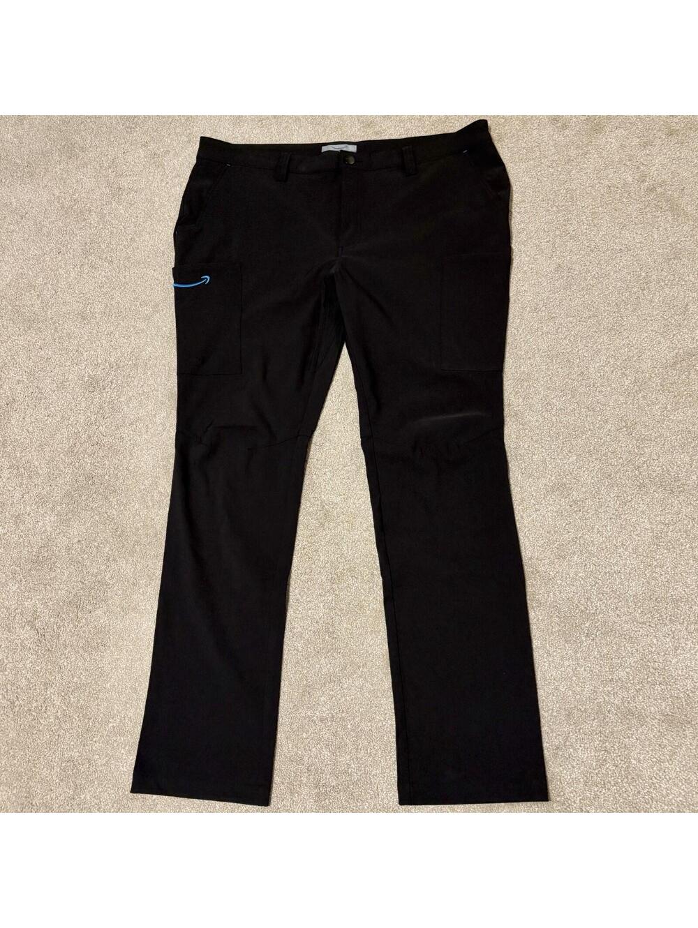 Amazon Pants Mens 42x33 Black Luly Yang Cargo Pocket Working Driver Stretch
